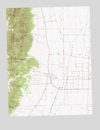 Monte Neva Hot Springs, NV USGS Topographic Map