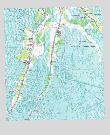 Montegut, LA USGS Topographic Map