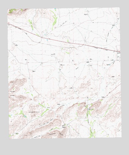 Beckwith Hills, TX USGS Topographic Map
