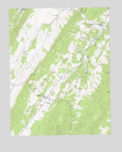 Monterey, VA USGS Topographic Map