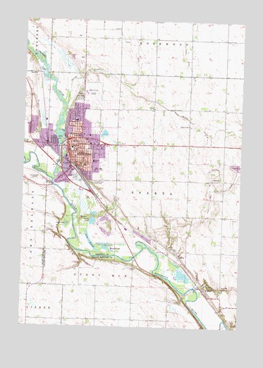 Montevideo, MN USGS Topographic Map
