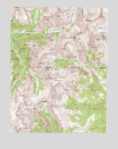 Montezuma, CO USGS Topographic Map