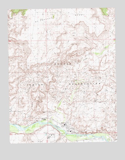 Montezuma Creek, UT USGS Topographic Map