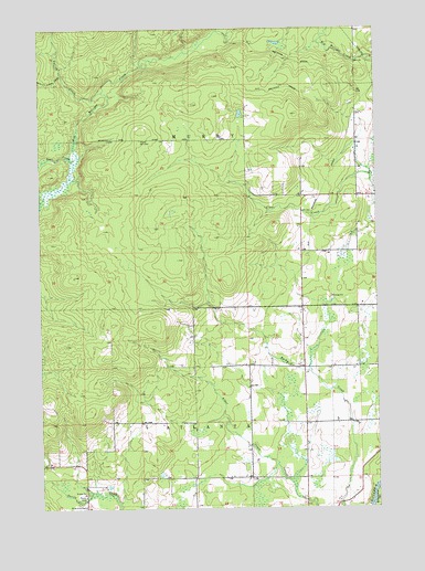 Becky Creek, WI USGS Topographic Map