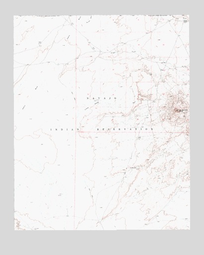 Montezumas Chair, AZ USGS Topographic Map