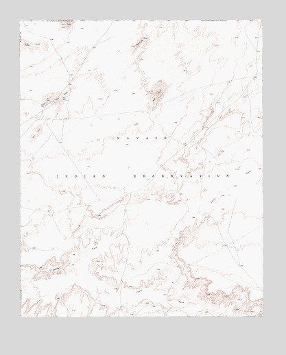 Montezumas Chair NW, AZ USGS Topographic Map
