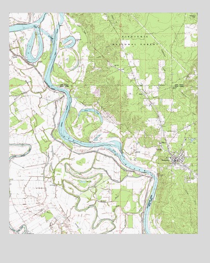 Montgomery, LA USGS Topographic Map