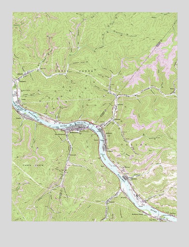 Montgomery, WV USGS Topographic Map