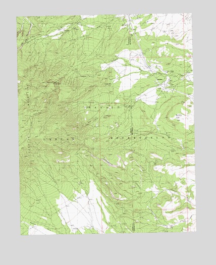 Beclabito, NM USGS Topographic Map