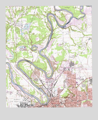 Montgomery North, AL USGS Topographic Map