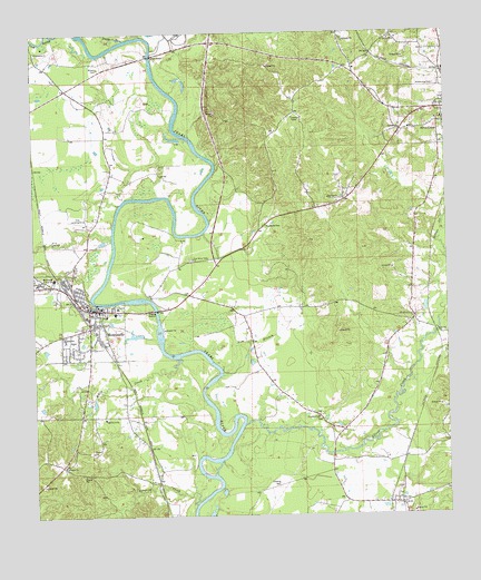 Monticello, MS USGS Topographic Map