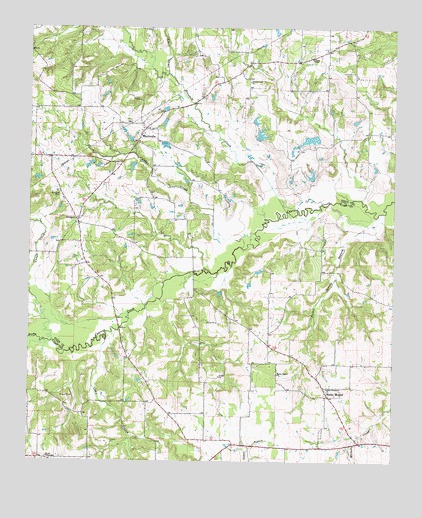Monticello, TX USGS Topographic Map