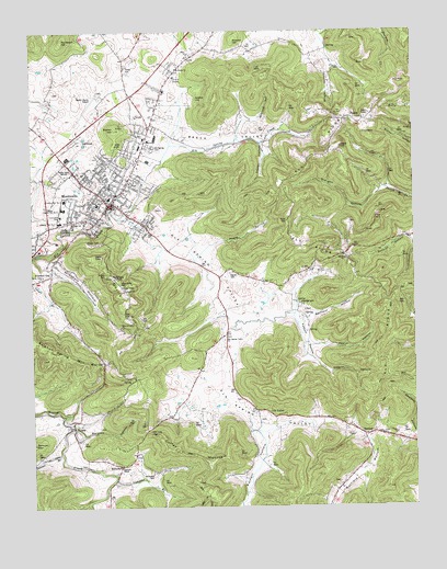 Monticello, KY USGS Topographic Map