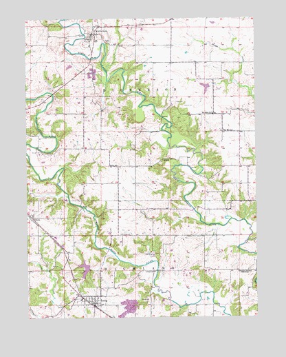 Monticello, MO USGS Topographic Map