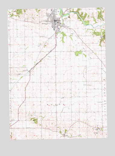 Monticello, IA USGS Topographic Map