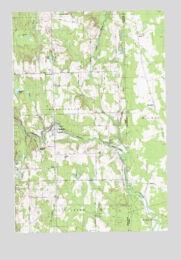 Monticello, ME USGS Topographic Map
