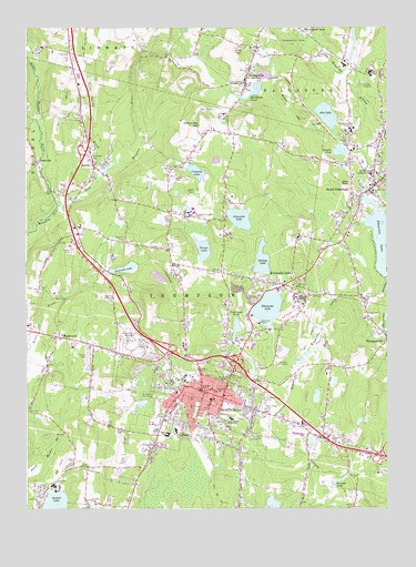 Monticello, NY USGS Topographic Map