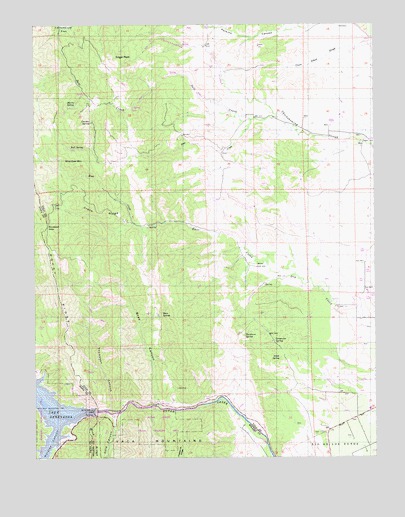 Monticello Dam, CA USGS Topographic Map