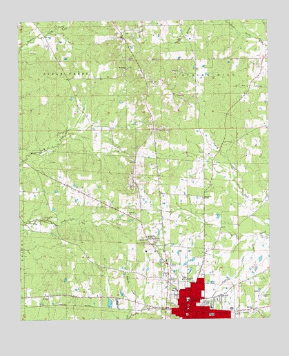 Monticello North, AR USGS Topographic Map
