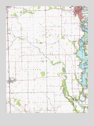 Monticello South, IN USGS Topographic Map