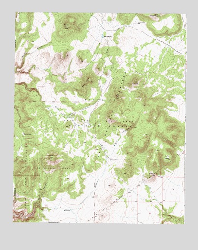Montoso Peak, NM USGS Topographic Map