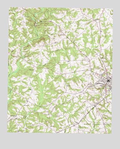 Abbeville West, SC USGS Topographic Map