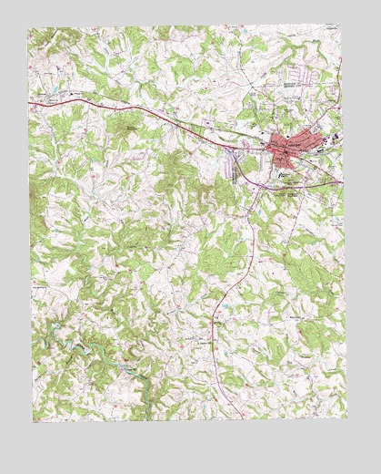 Bedford, VA USGS Topographic Map