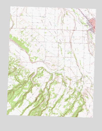 Montrose West, CO USGS Topographic Map