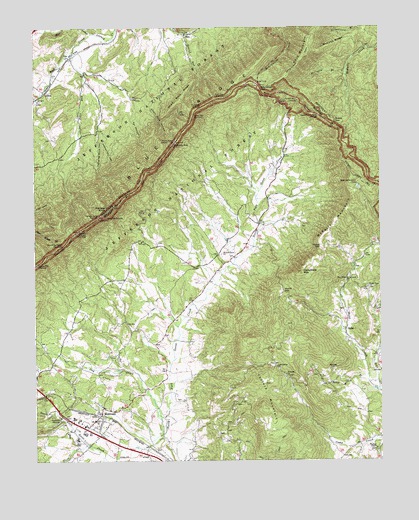 Montvale, VA USGS Topographic Map