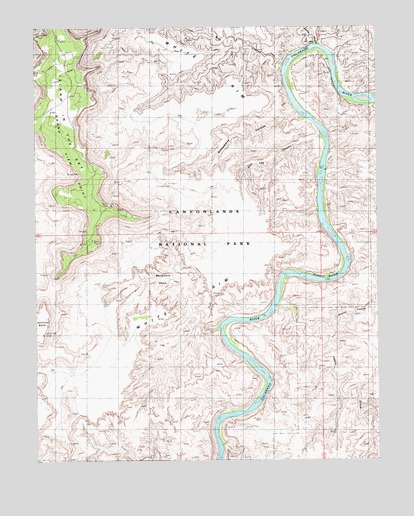 Monument Basin, UT USGS Topographic Map