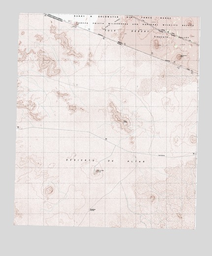 Monument Bluff, AZ USGS Topographic Map