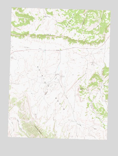 Monument Butte, CO USGS Topographic Map