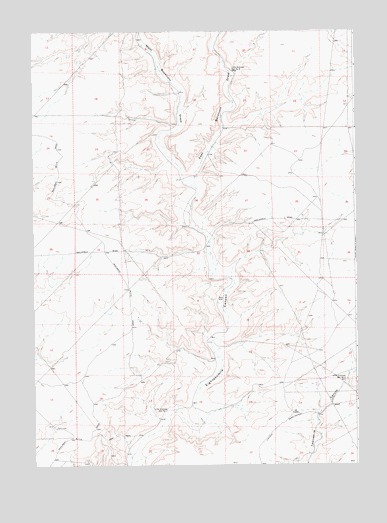 Monument Butte NE, WY USGS Topographic Map