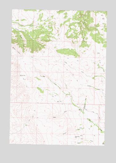 Monument Hill, MT USGS Topographic Map