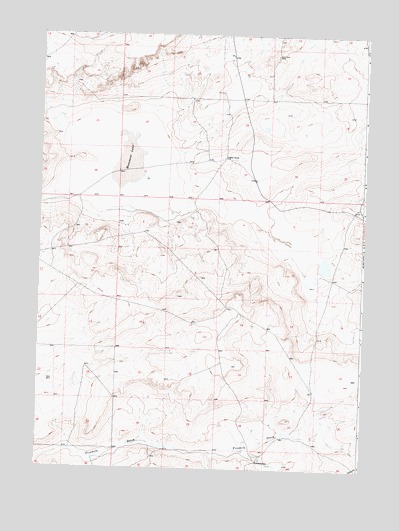 Monument Lake, WY USGS Topographic Map