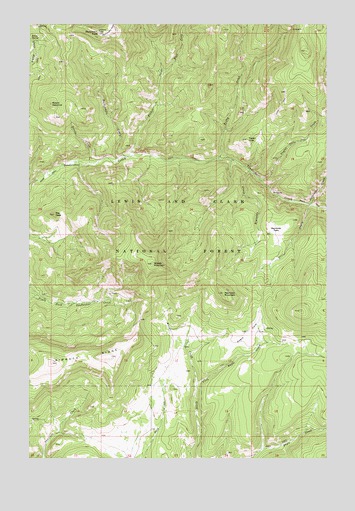 Monument Peak, MT USGS Topographic Map