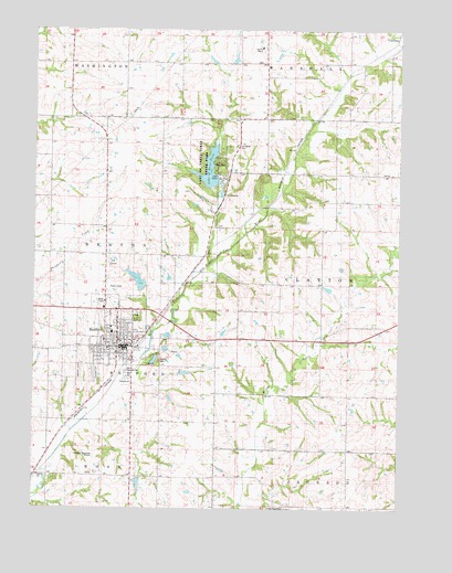 Bedford, IA USGS Topographic Map