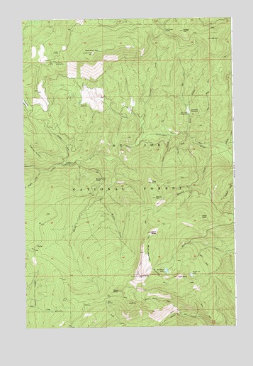 Monumental Buttes, ID USGS Topographic Map