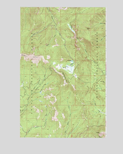 Monumental Mountain, WA USGS Topographic Map