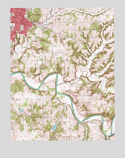 Bedford East, IN USGS Topographic Map