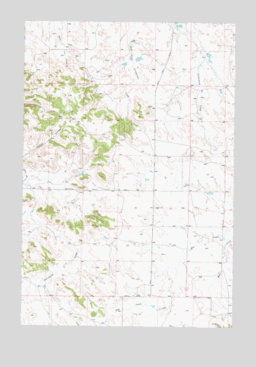 Moon Creek School, MT USGS Topographic Map