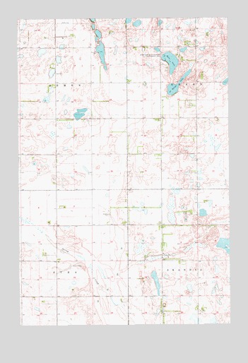 Moon Lake, ND USGS Topographic Map