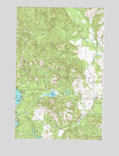 Moon Mountain, WA USGS Topographic Map
