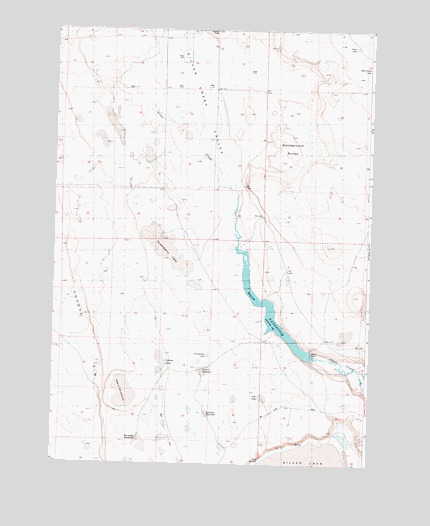 Moon Reservoir, OR USGS Topographic Map