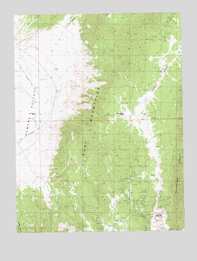 Mooney Basin Summit, NV USGS Topographic Map