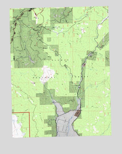 Moonlight Peak, CA USGS Topographic Map