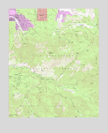 Moonridge, CA USGS Topographic Map
