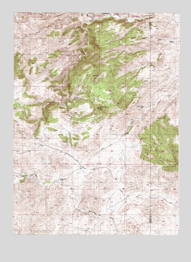 Moonshine Peak, WY USGS Topographic Map