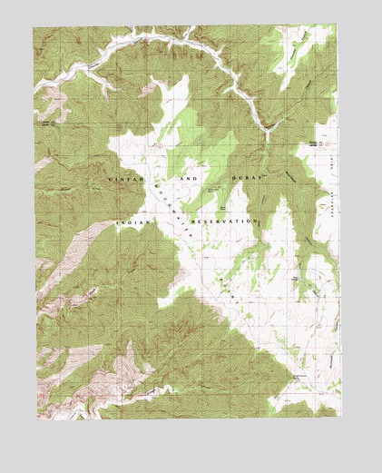 Moonwater Point, UT USGS Topographic Map