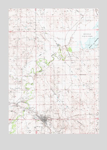 Moorcroft, WY USGS Topographic Map